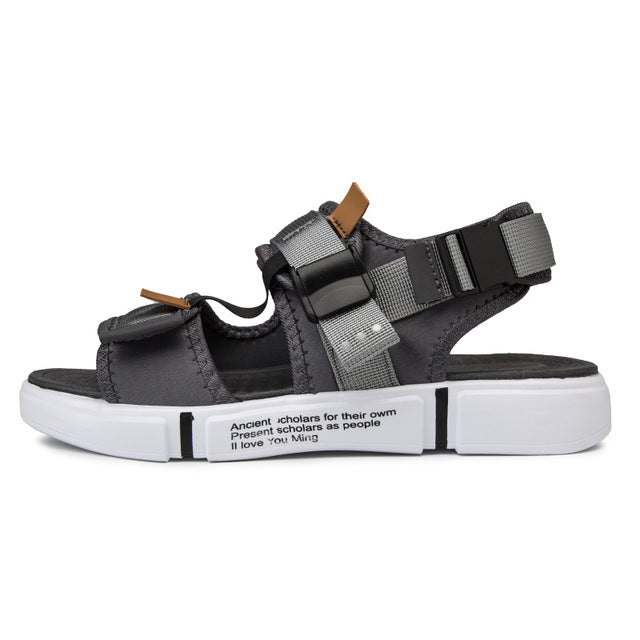 Male Comfort open-toed Sport sandals gladiator wedge Platform shoes outdoor summer Beach shoes tourism Sports shoe