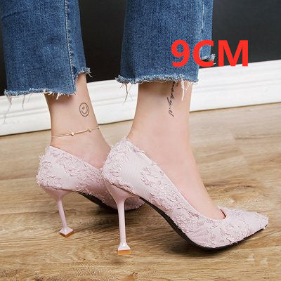 Marlisasa Women Cute High Quality Sweet Office High Heel Pumps Lady Fashion Pumps Classic Black Shoes Femmes Talons Hauts F273