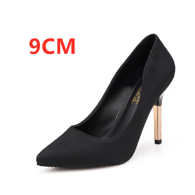 Marlisasa Women Cute High Quality Sweet Office High Heel Pumps Lady Fashion Pumps Classic Black Shoes Femmes Talons Hauts F273